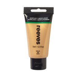 505001 - REEVES ACRYLIC ARTIST PAINT 75ml Gold